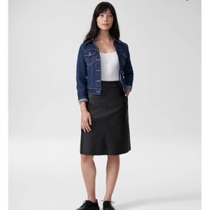 Taylor vegan leather skirt